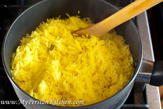 Mena Cooking Club Yellow Rice My Persian Kitchen